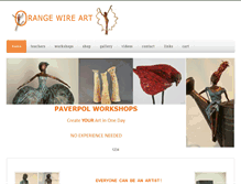 Tablet Screenshot of orangewireart.ca